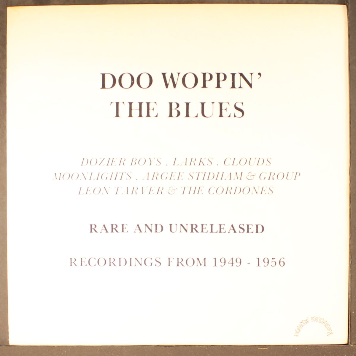 doo woppin' the blues by VARIOUS