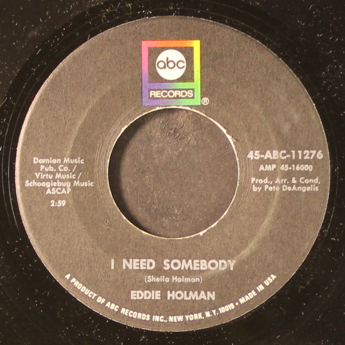 i need somebody / cathy called by EDDIE HOLMAN