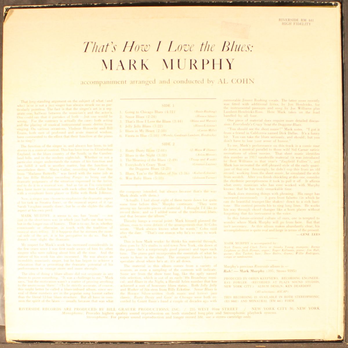 that's how i love the blues! by MARK MURPHY