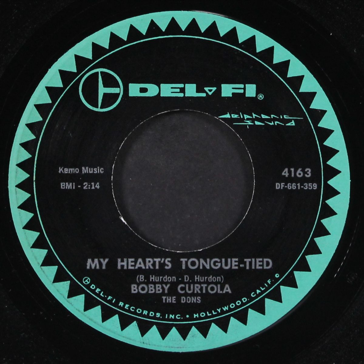 don't you sweetheart me / my heart's tongue-tied by BOBBY CURTOLA