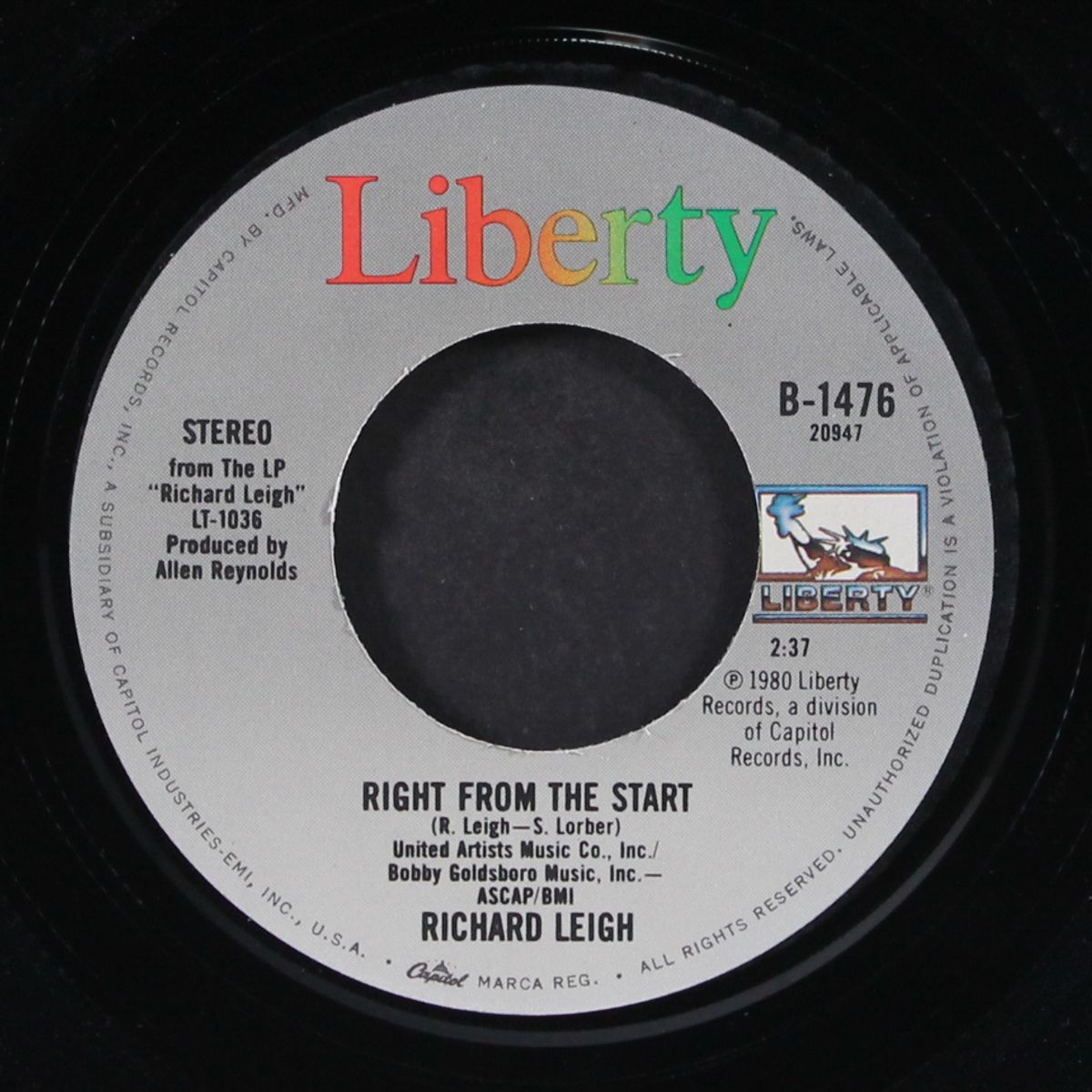 you're the cause of it all / right from the start by RICHARD LEIGH