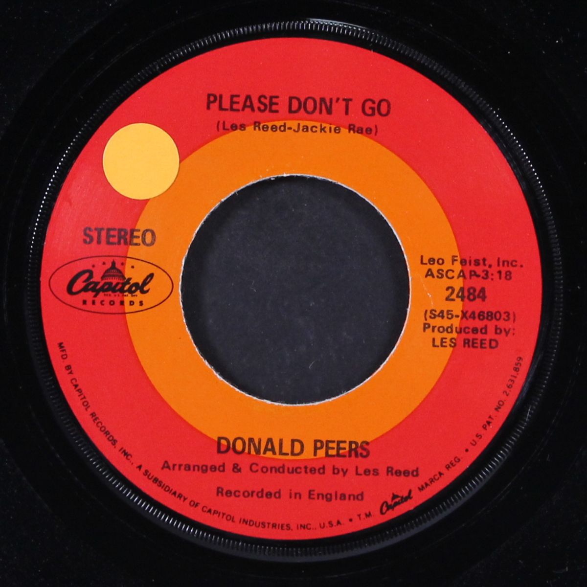 please don't go / i've lost my love by DONALD PEERS