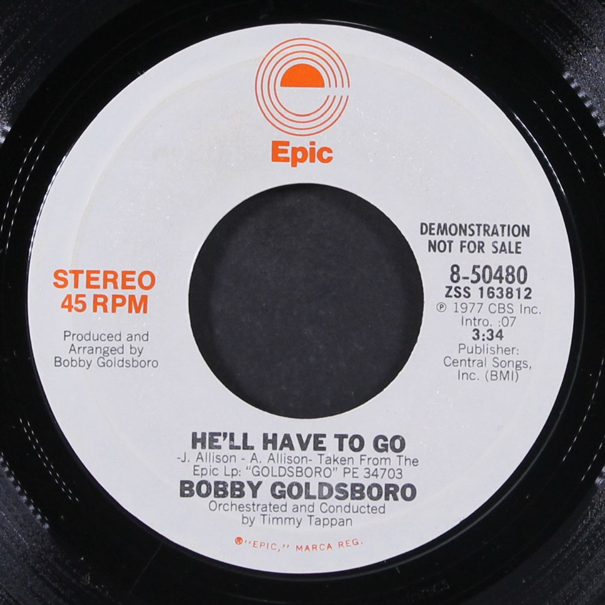 he'll have to go / mono by BOBBY GOLDSBORO