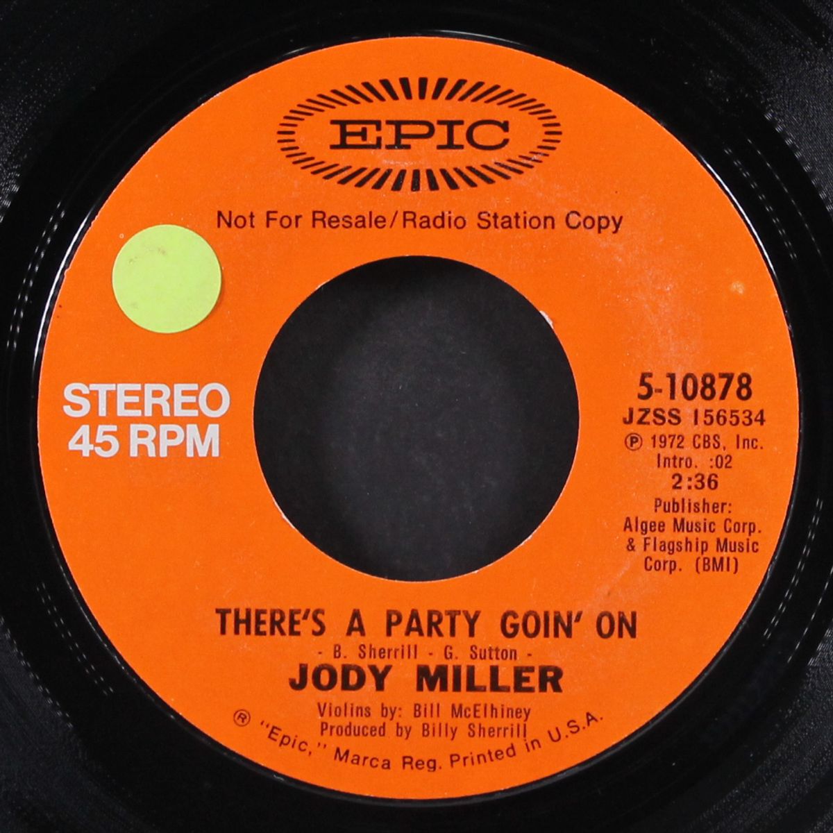 there's a party goin' on / mono by JODY MILLER