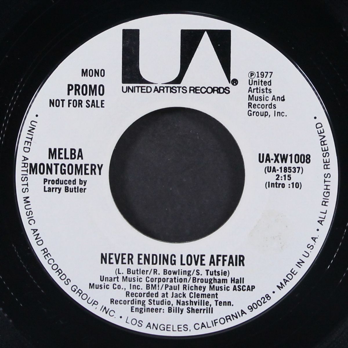 never ending love affair / mono by MELBA MONTGOMERY