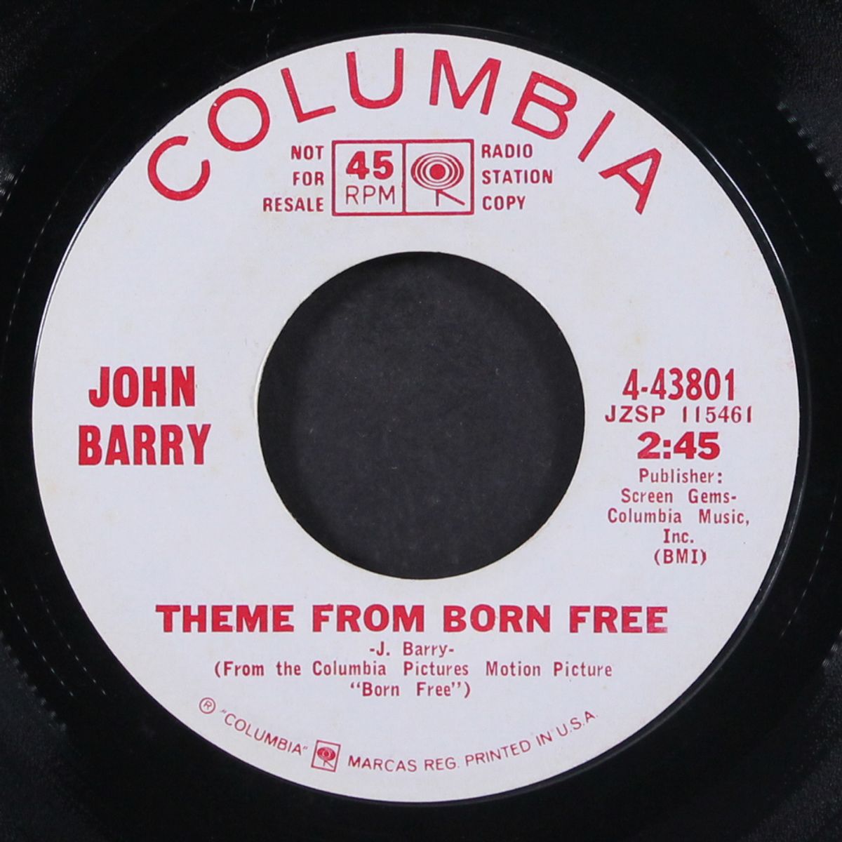 goldfinger / theme from born free by JOHN BARRY