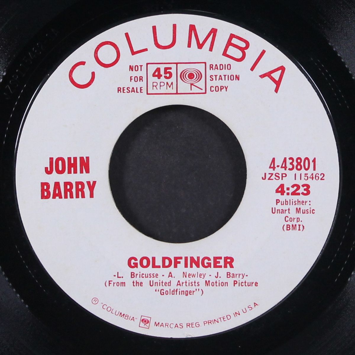 goldfinger / theme from born free by JOHN BARRY