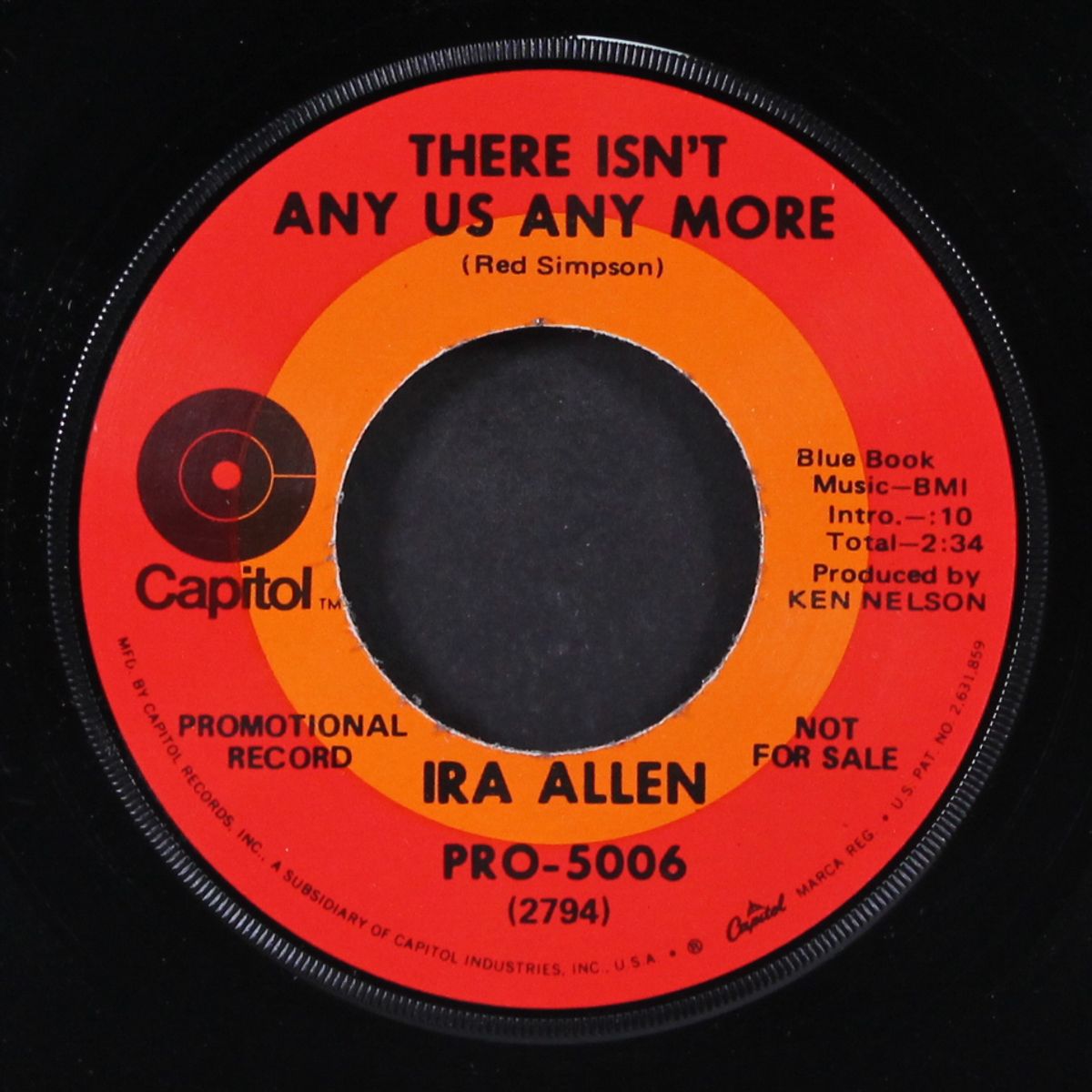 there ain't no way / there isn't any us anymore by IRA ALLEN