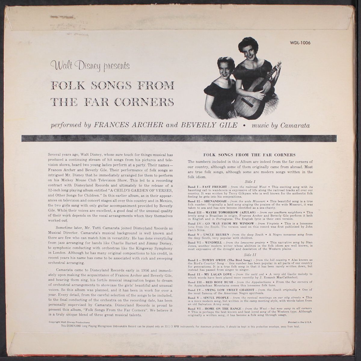 folk songs from the far corners by FRANCES ARCHER & BEVERLY GILE