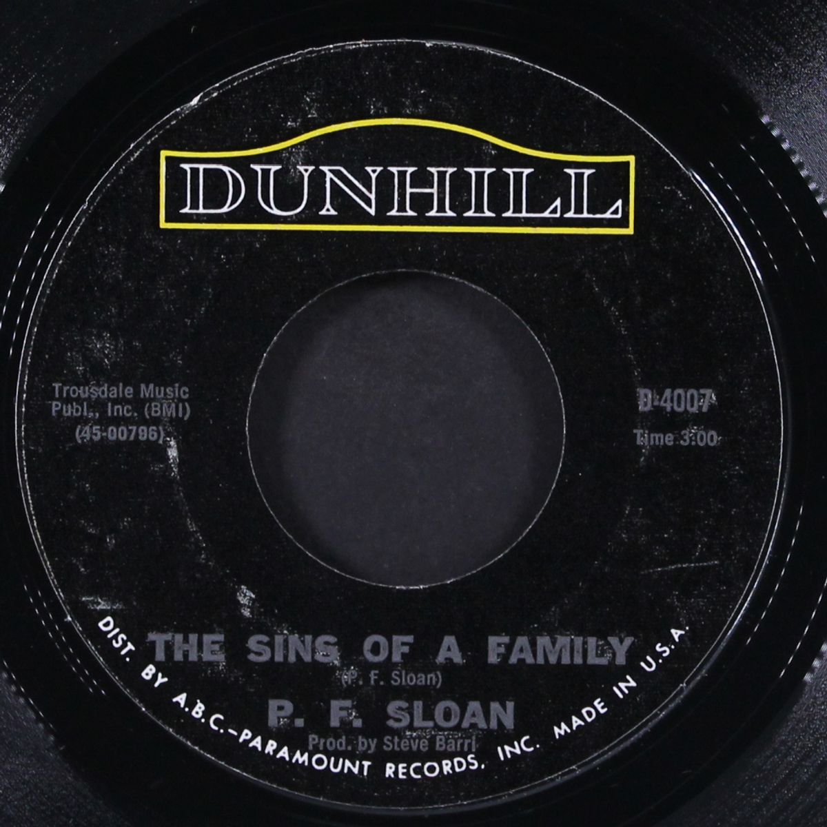 the sins of a family / this mornin' by P.F. SLOAN