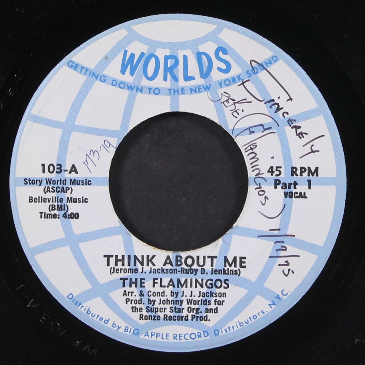 think about me / instrumental by FLAMINGOS