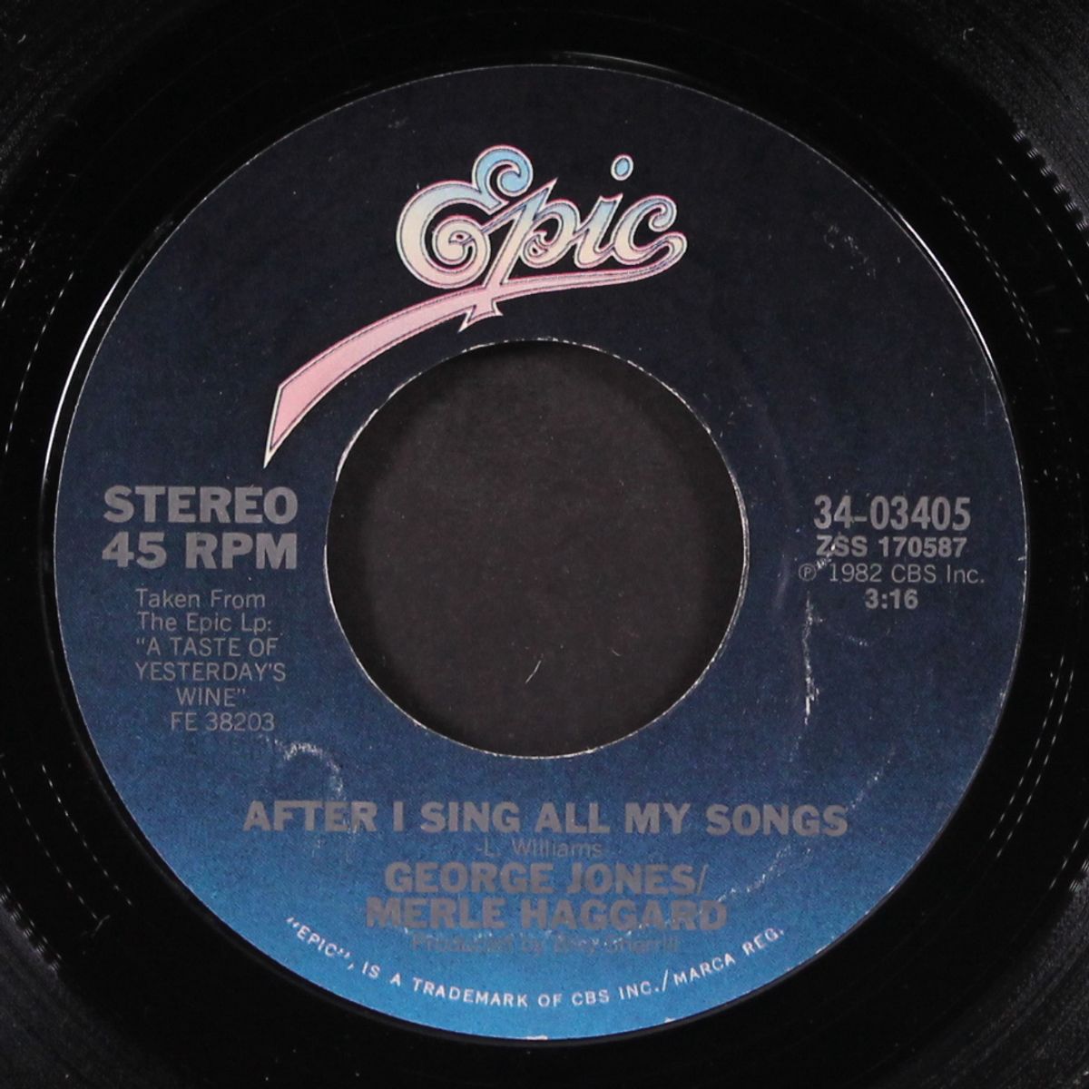 c.c. waterback / after i sing all my songs by GEORGE JONES & MERLE HAGGARD