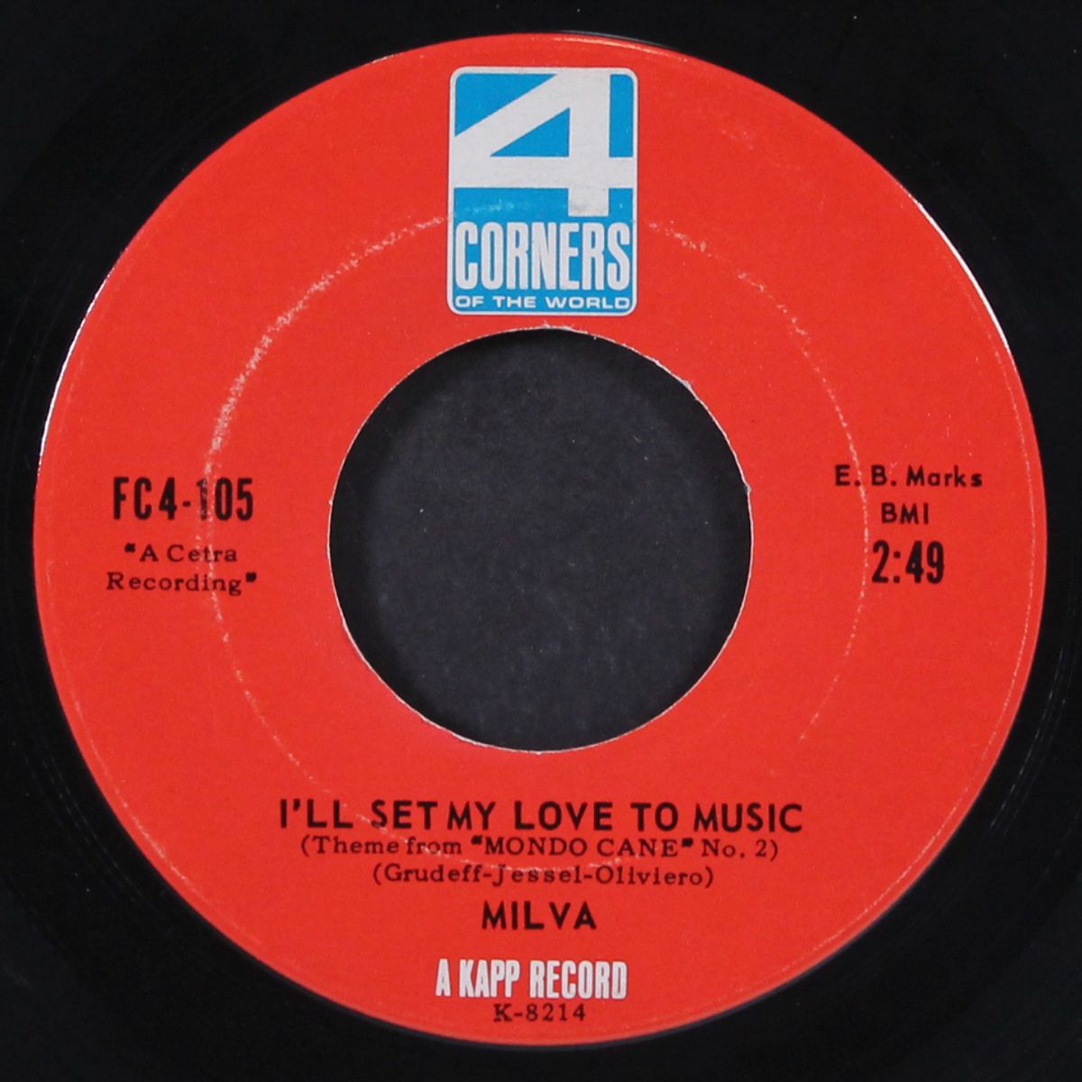 voglio bene al mondo / i'll set my love to music by MILVA