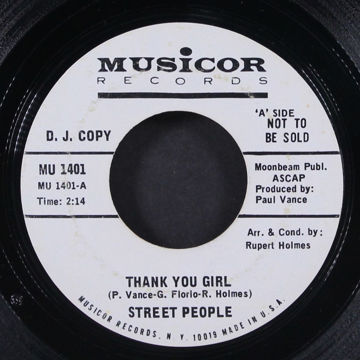 thank you girl / the world doesn't matter anymore by STREET PEOPLE