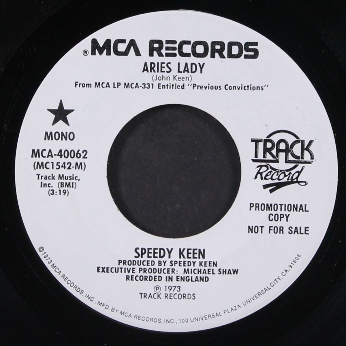 aries lady / let us in by SPEEDY KEEN