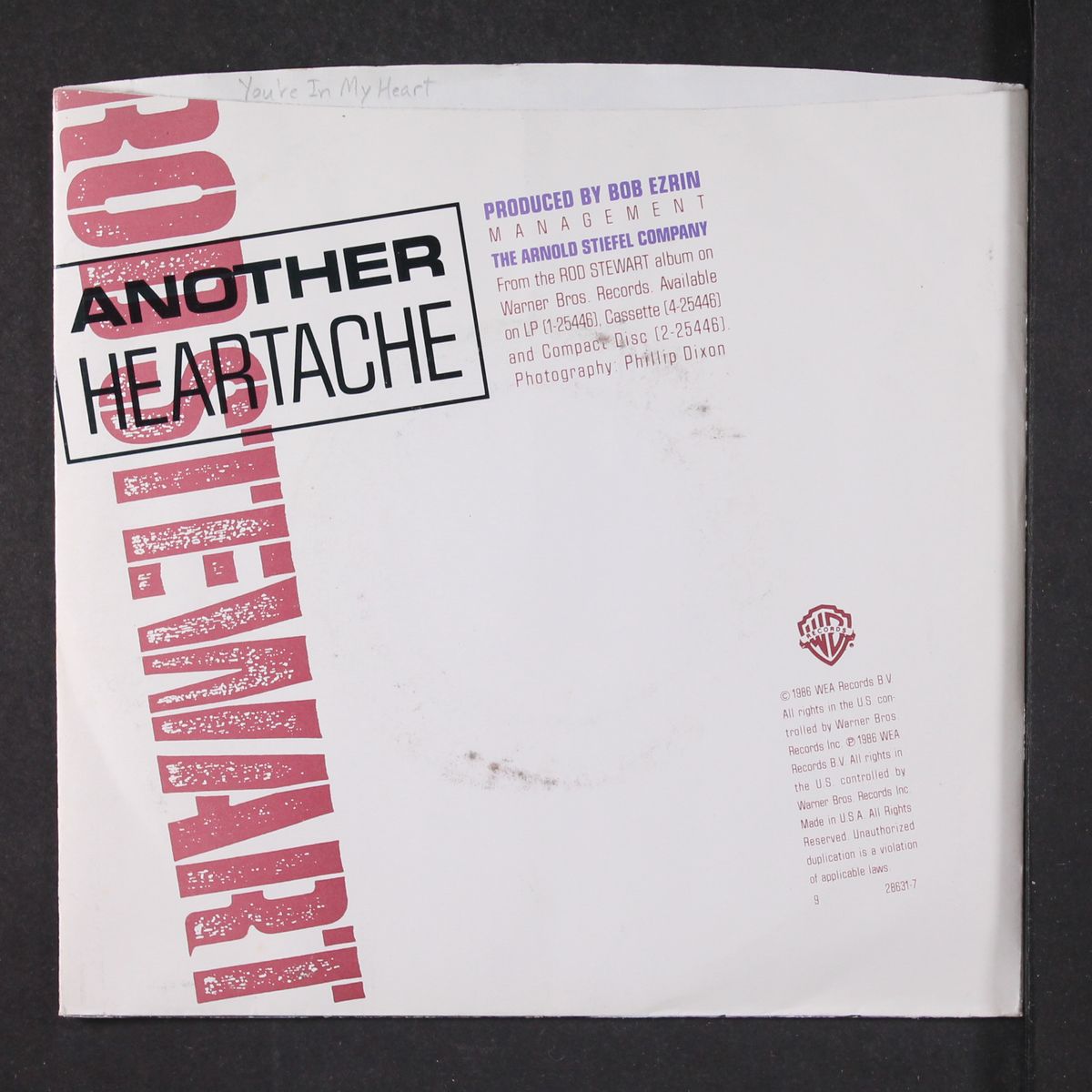 another heartache / you're in my heart by ROD STEWART