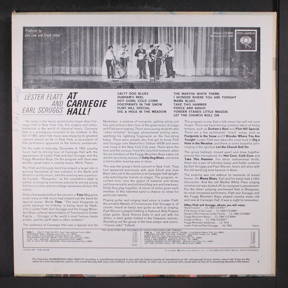 at carnegie hall by FLATT & SCRUGGS