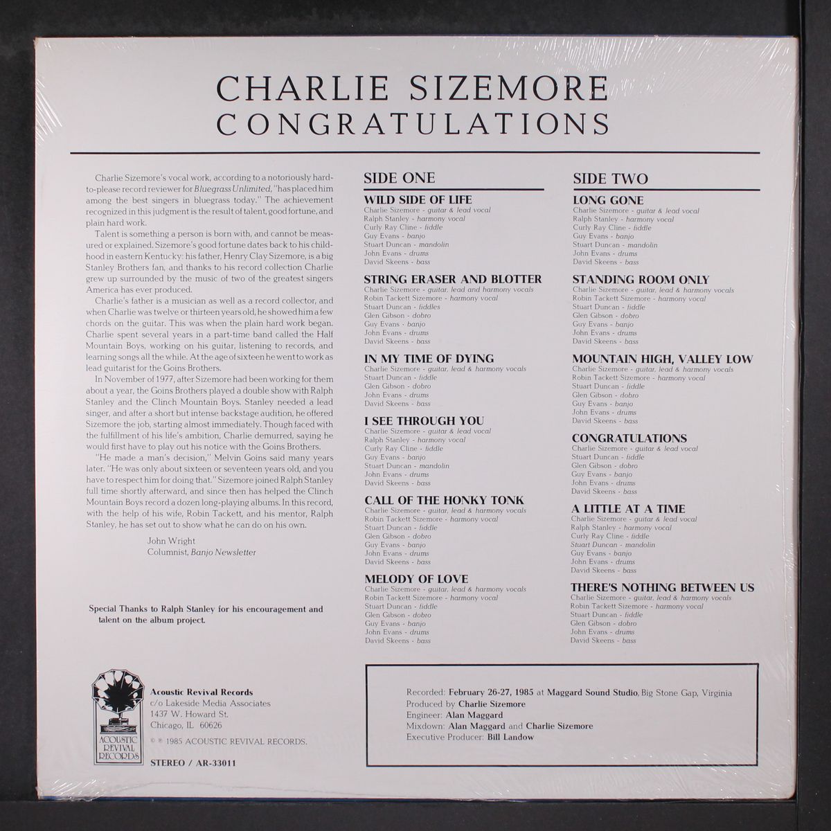 congratulations by CHARLIE SIZEMORE