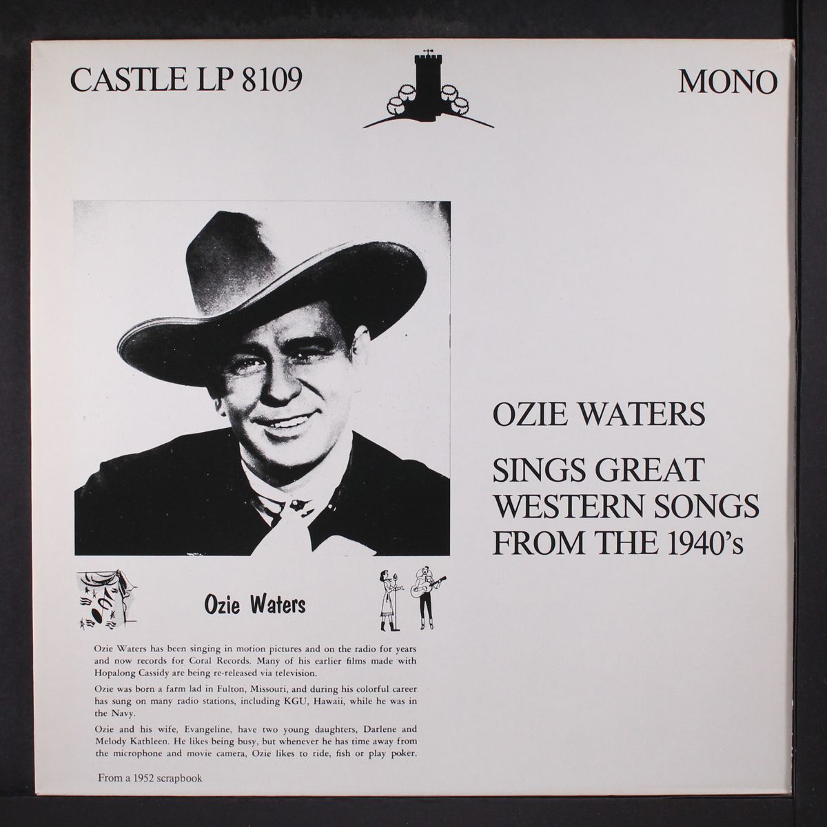 sings great western songs from the 1940's by OZIE WATERS