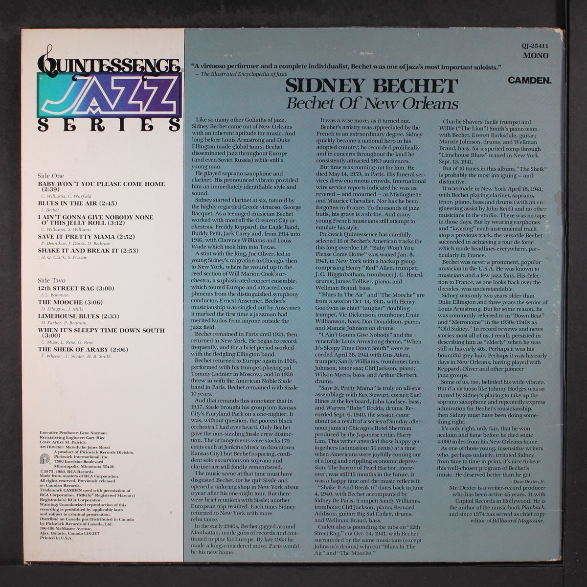 bechet of new orleans by SIDNEY BECHET