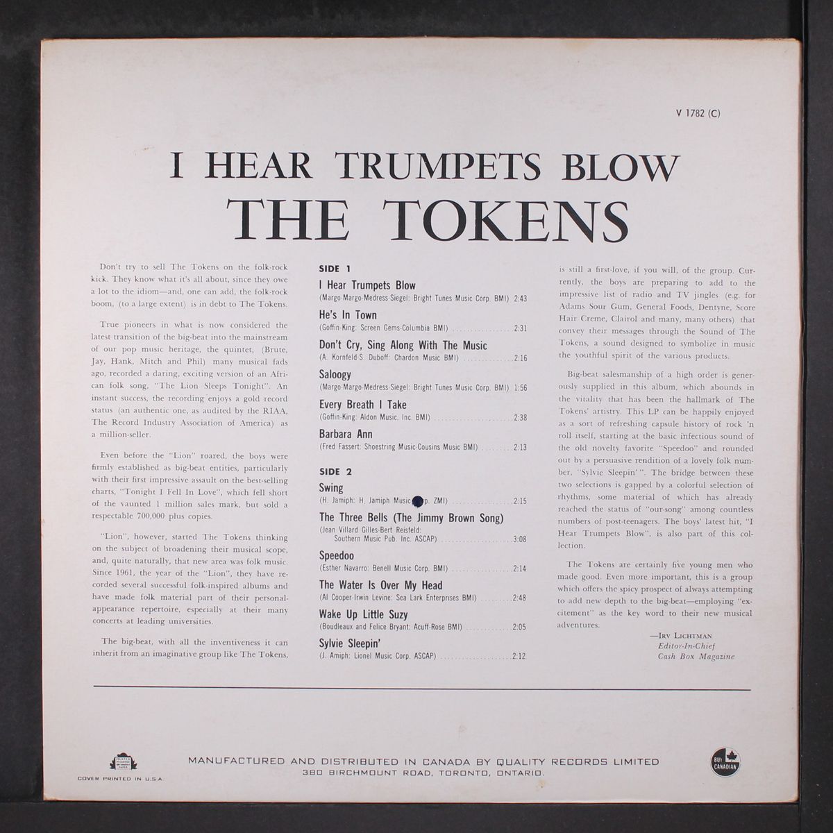 i hear trumpets blow by TOKENS