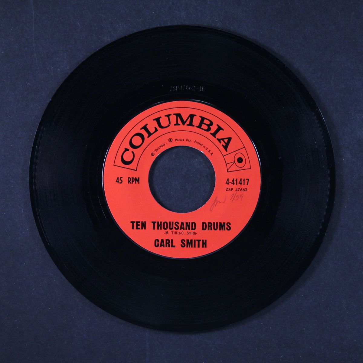 ten thousand drums / the tall tall gentleman by CARL SMITH