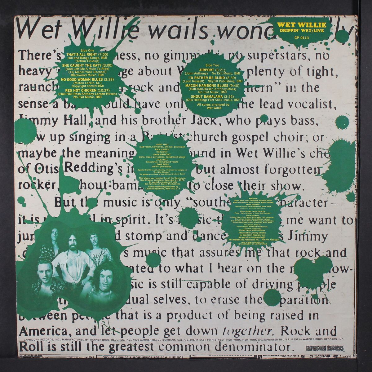 drippin' wet live by WET WILLIE