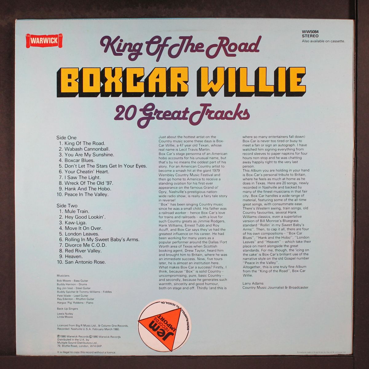 king of the road by BOXCAR WILLIE