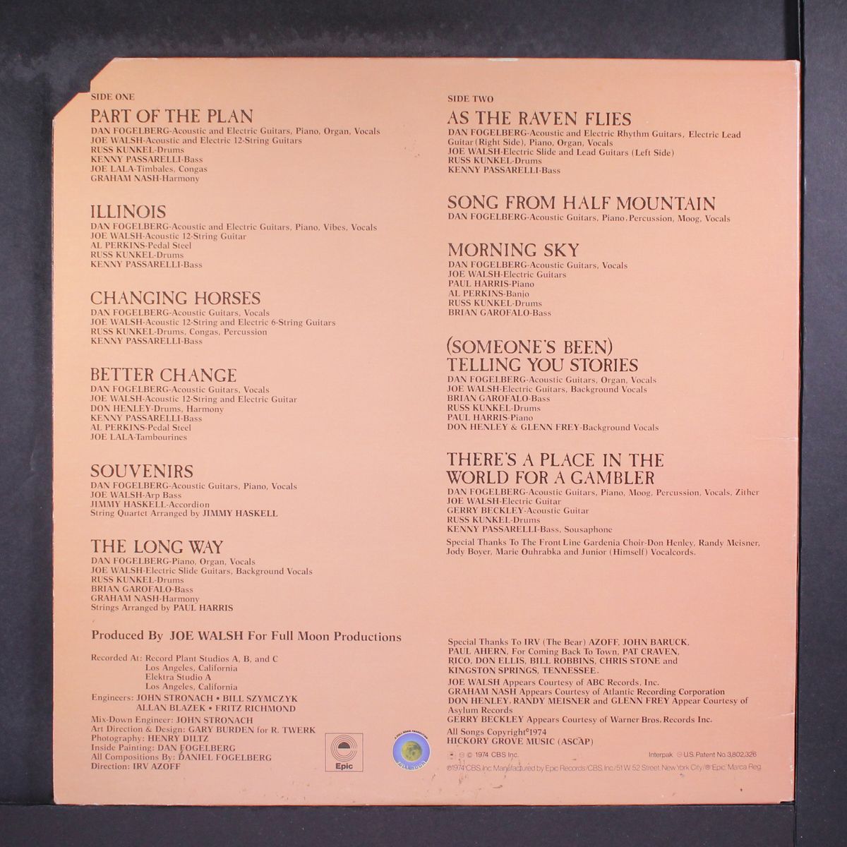 souvenirs by DAN FOGELBERG