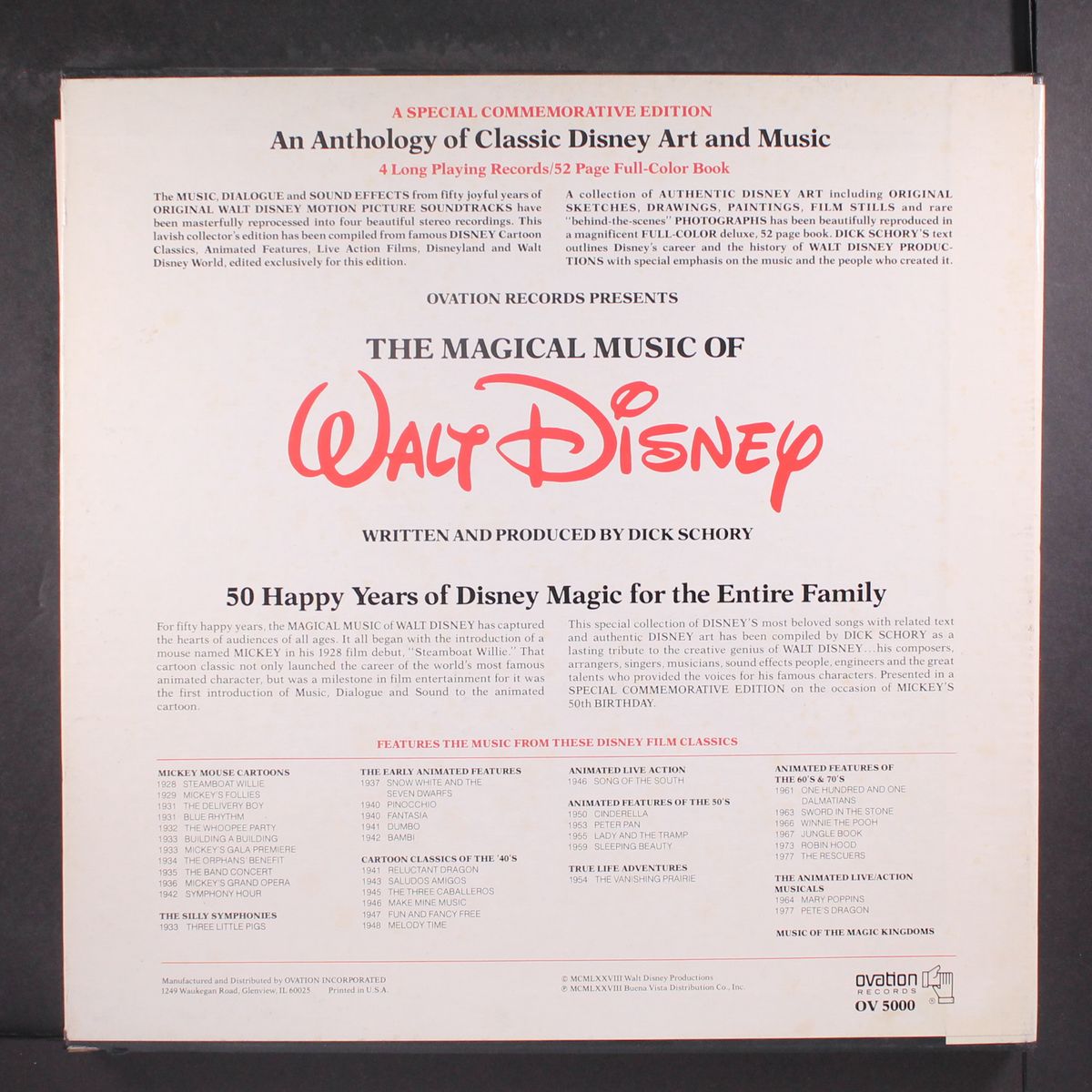 the magical music of walt disney by DICK SCHORY