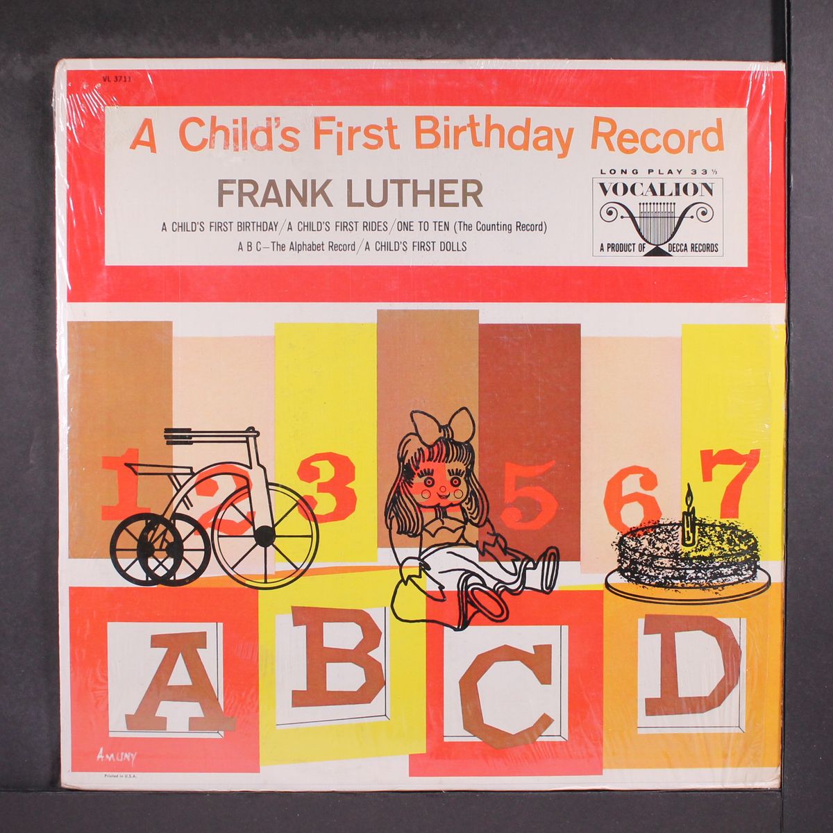 a child's first birthday record by FRANK LUTHER