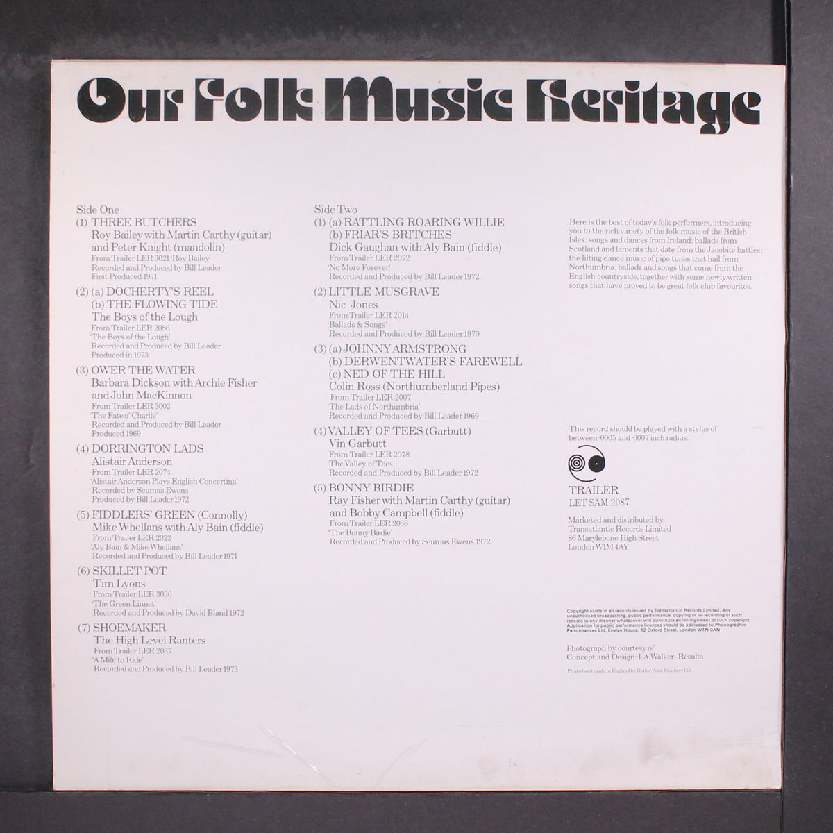 our folk music heritage by VARIOUS