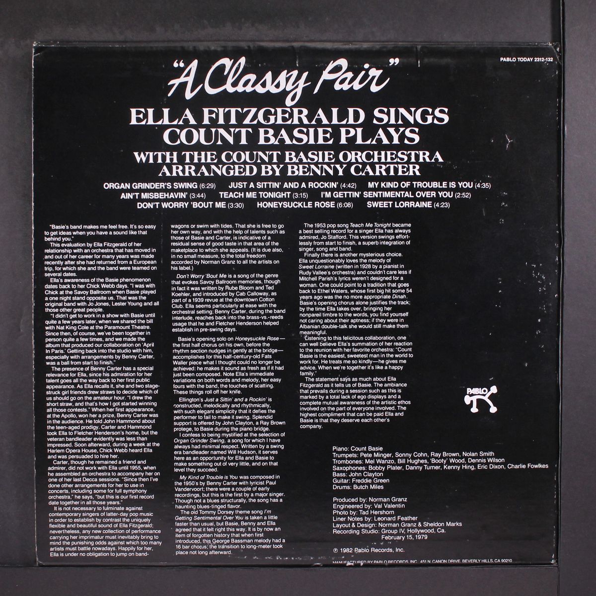 a classy pair by ELLA FITZGERALD & COUNT BASIE