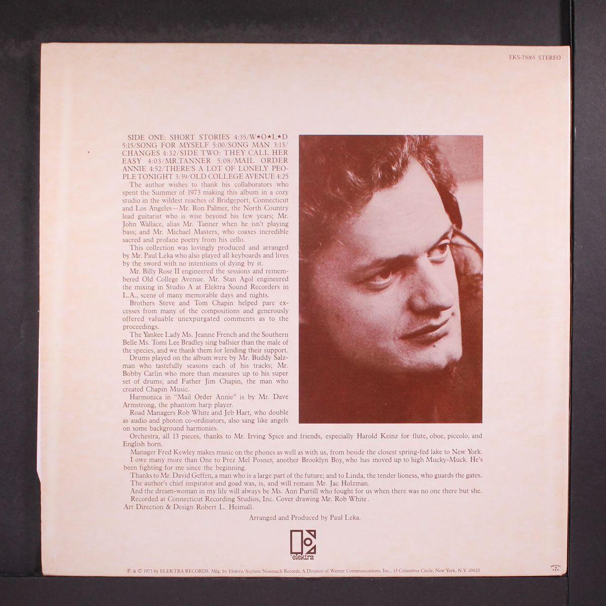 short stories by HARRY CHAPIN