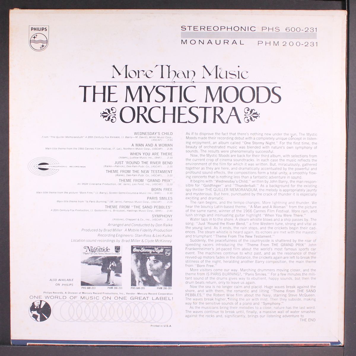 more than music by MYSTIC MOODS ORCHESTRA