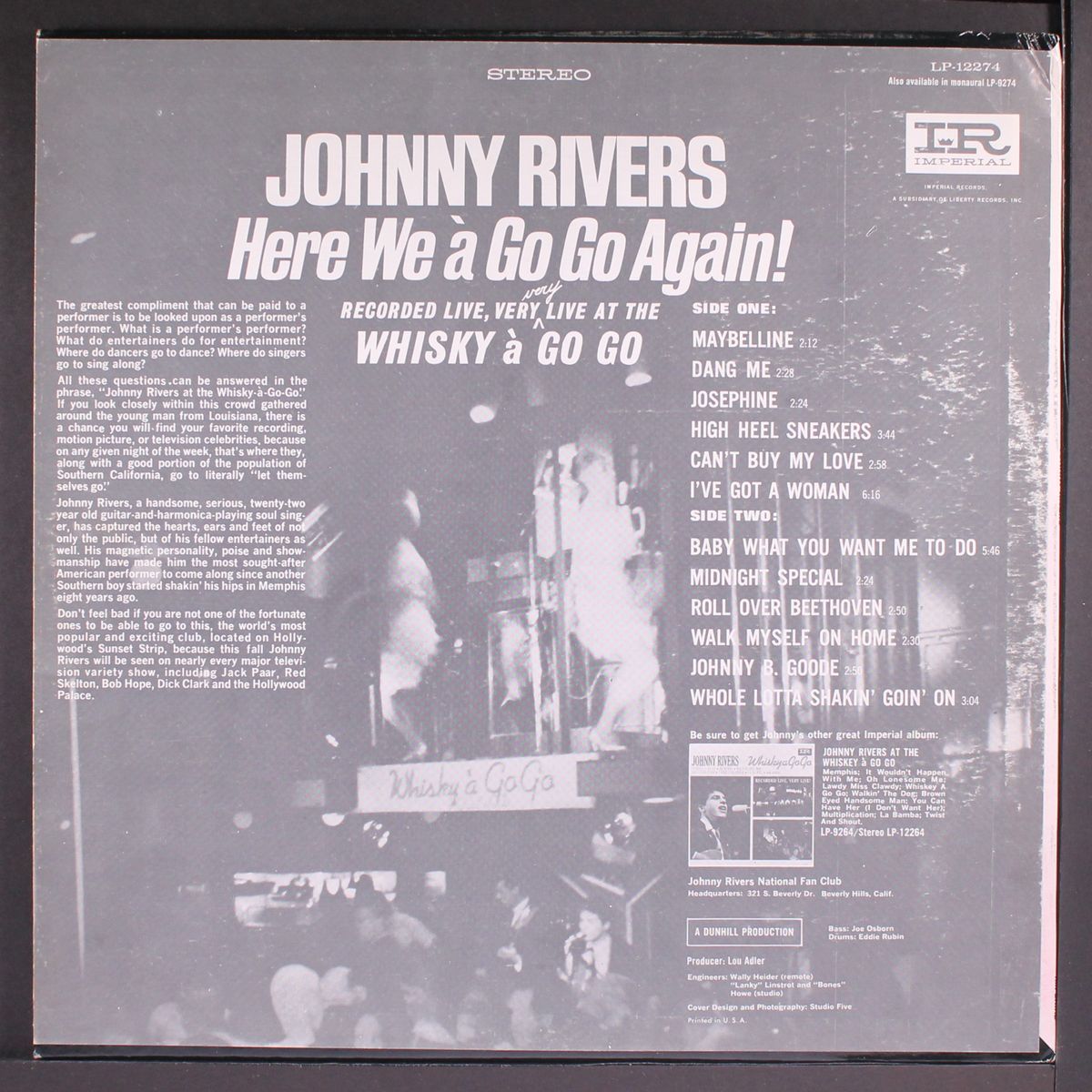 here we a go go again by JOHNNY RIVERS