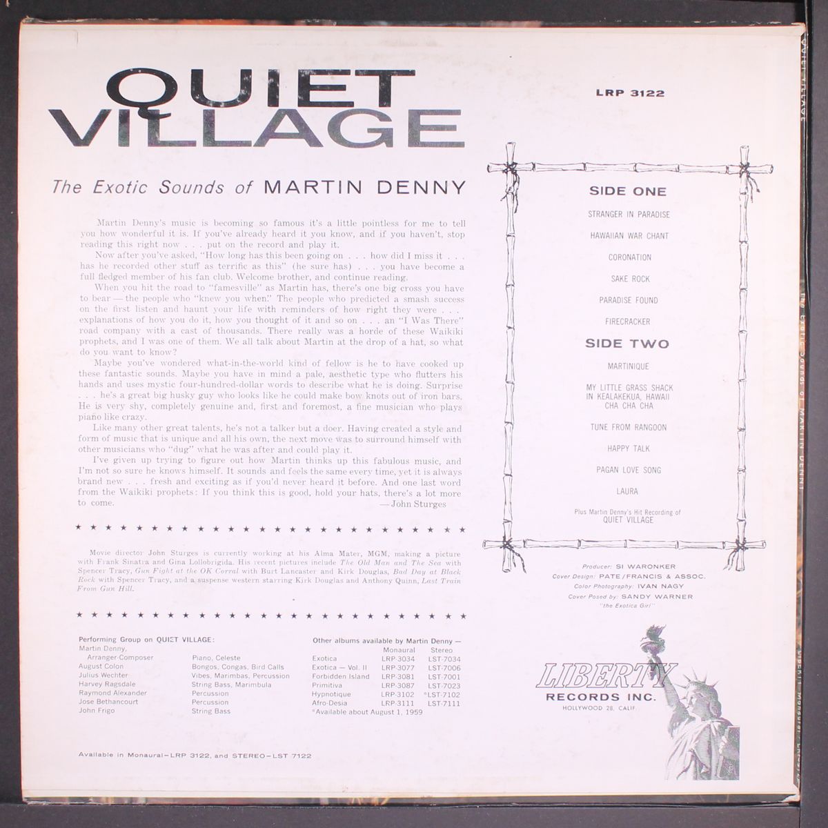 quiet village by MARTIN DENNY