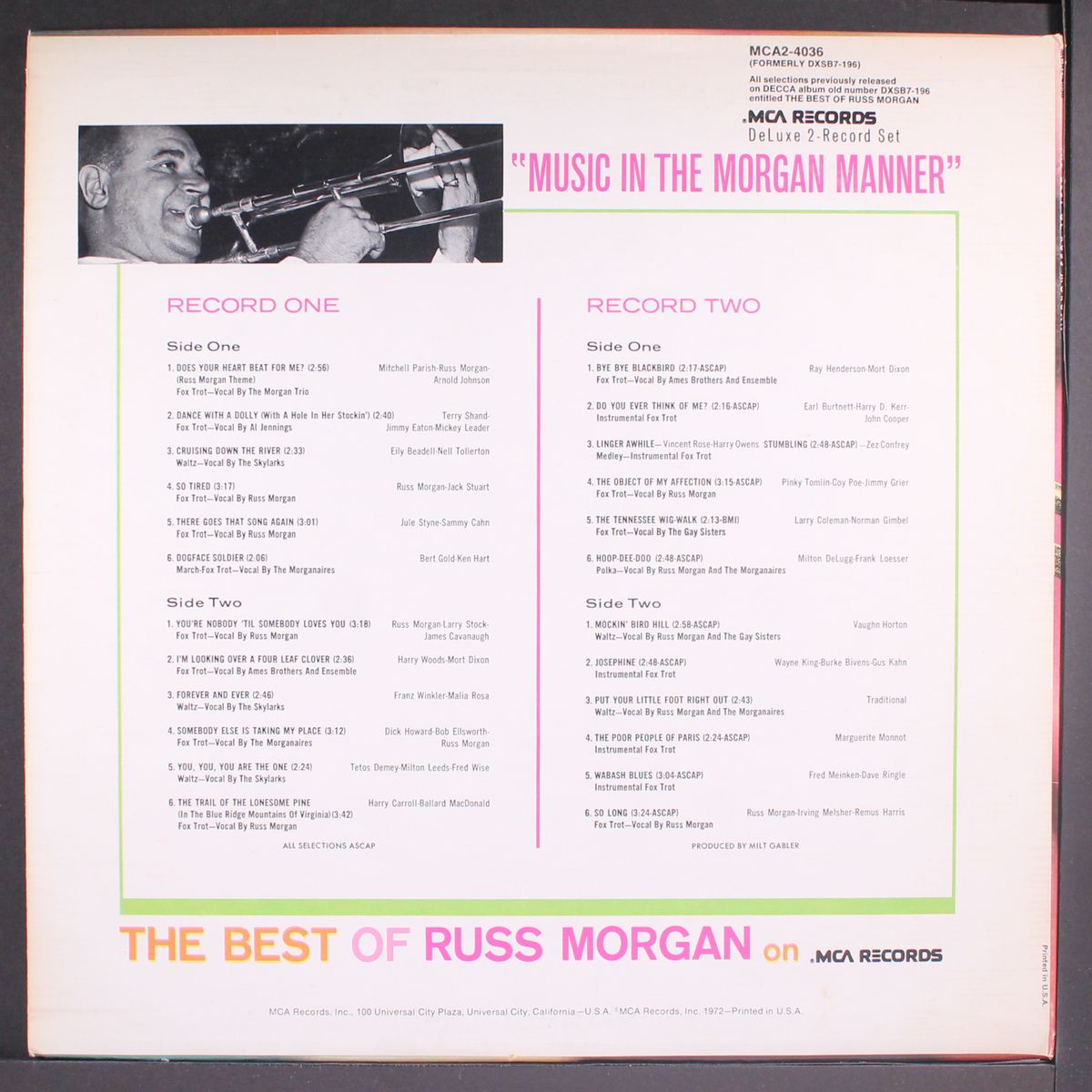 best of by RUSS MORGAN