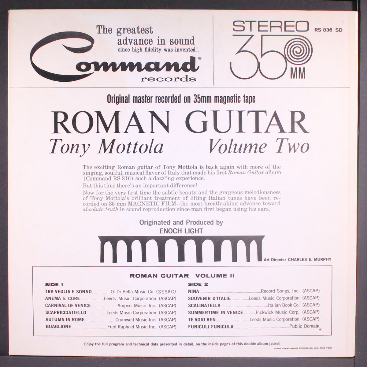roman guitar vol. ii by TONY MOTTOLA