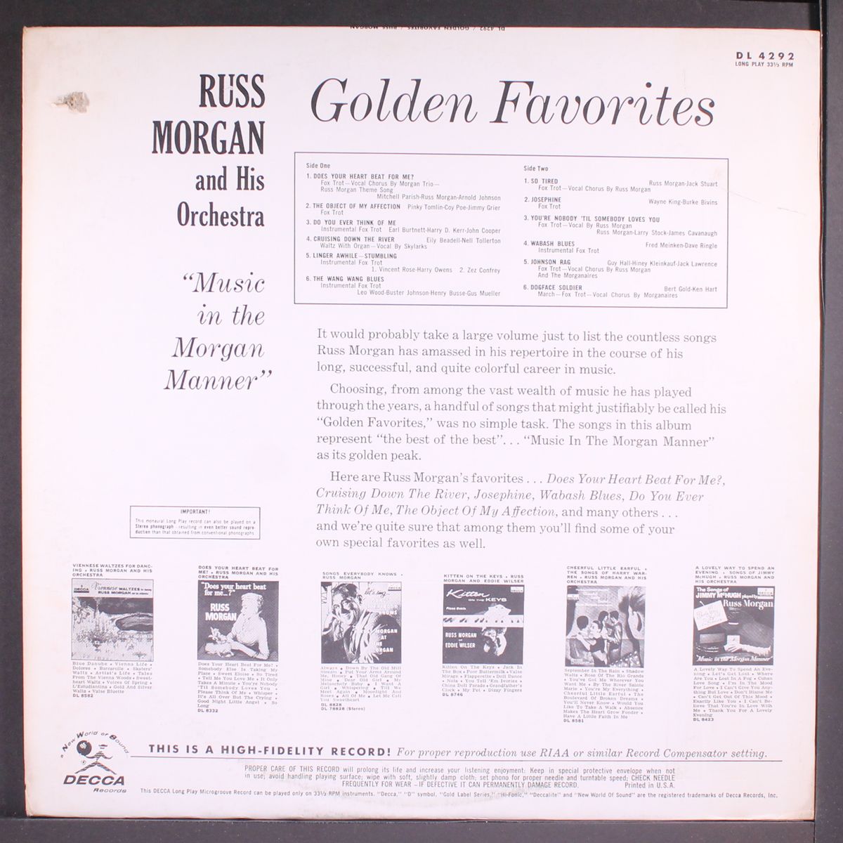 golden favorites by RUSS MORGAN