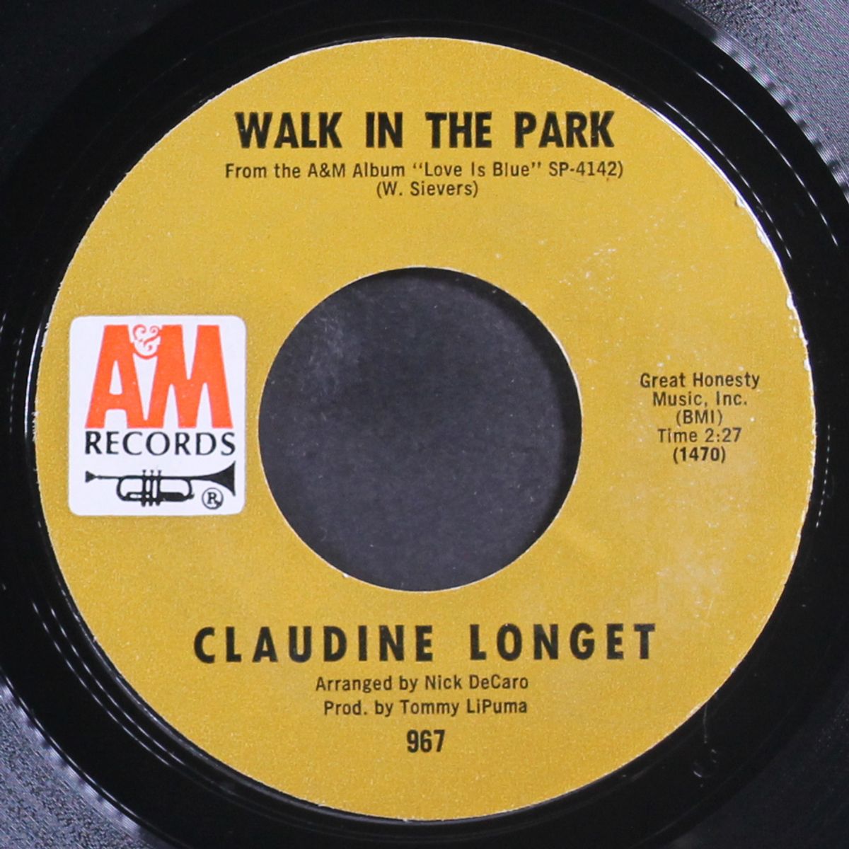 walk in the park / who needs you by CLAUDINE LONGET