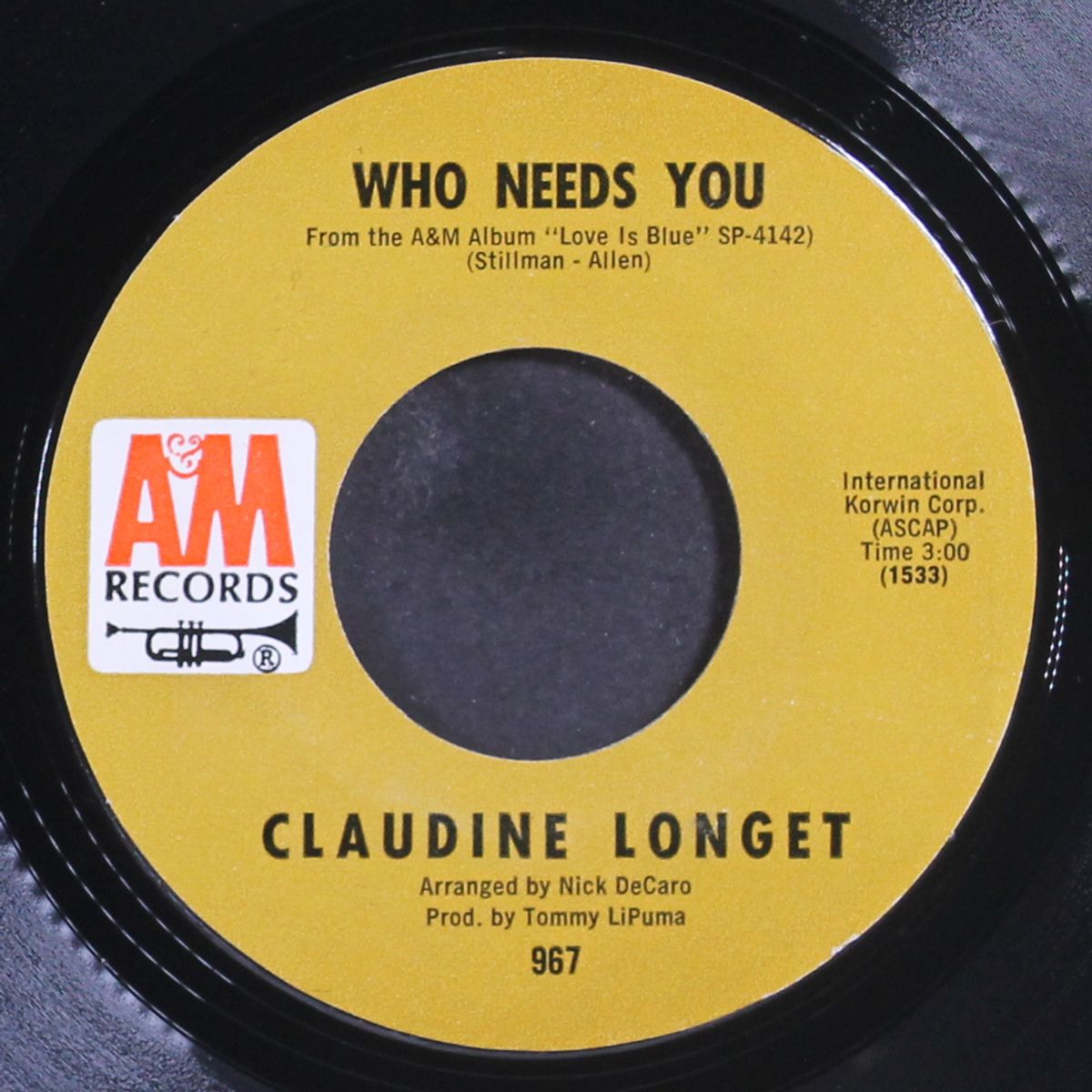 walk in the park / who needs you by CLAUDINE LONGET