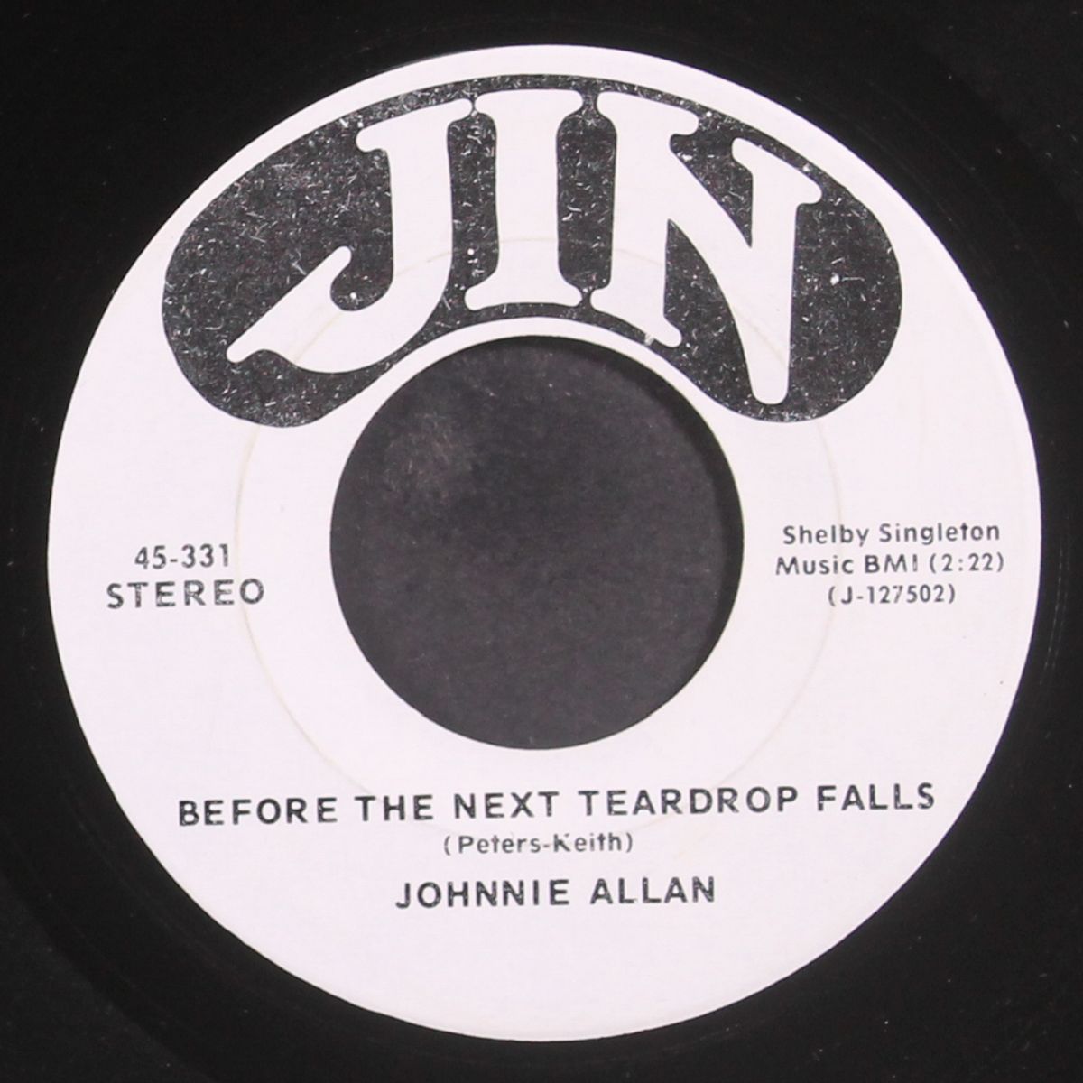 before the next teardrop falls by JOHNNIE ALLAN