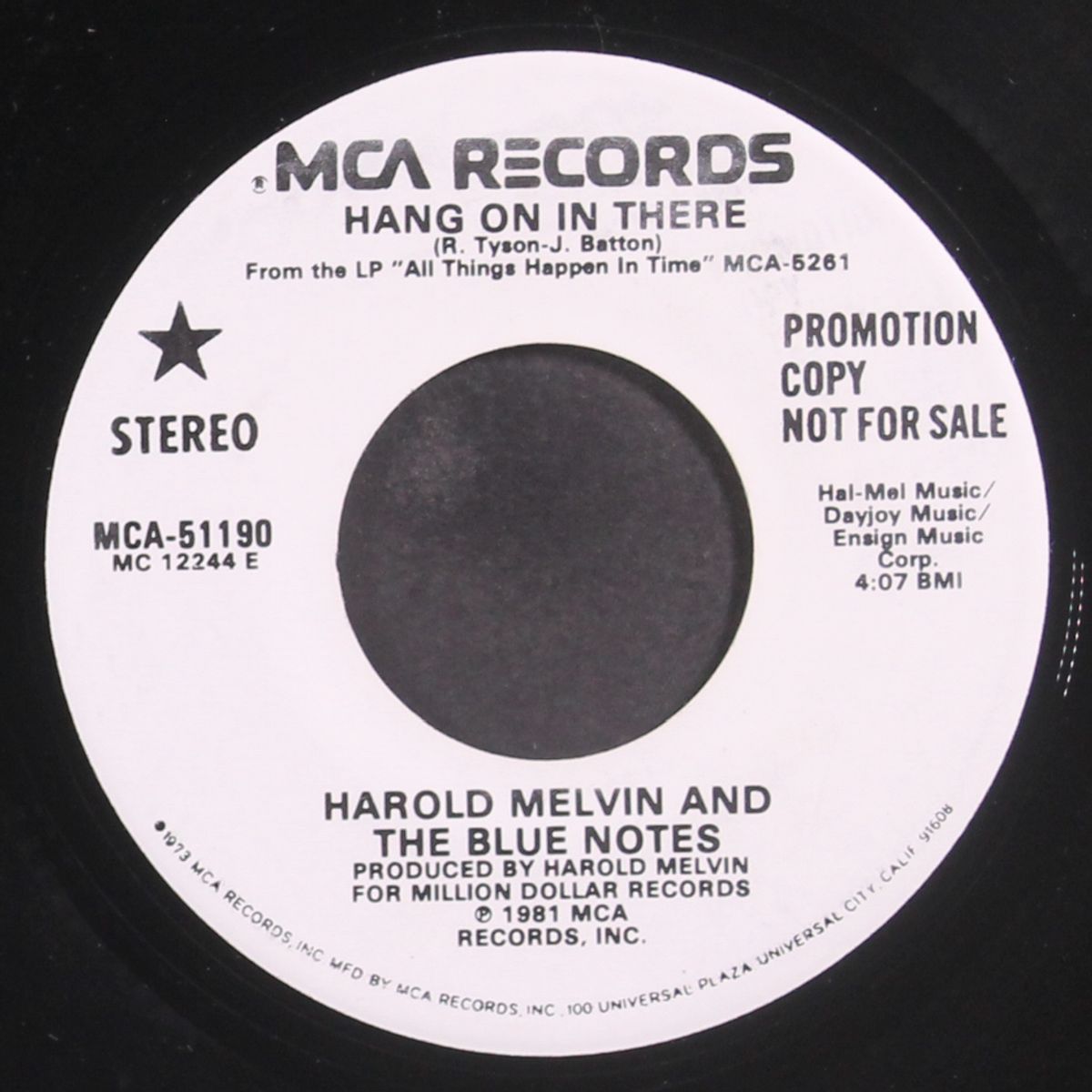 hang on in there by HAROLD MELVIN & BLUE NOTES