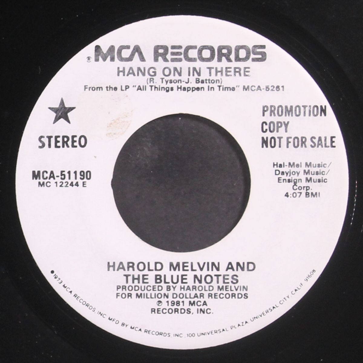 hang on in there by HAROLD MELVIN & BLUE NOTES