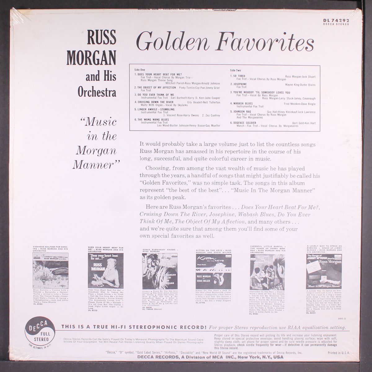golden favorites by RUSS MORGAN
