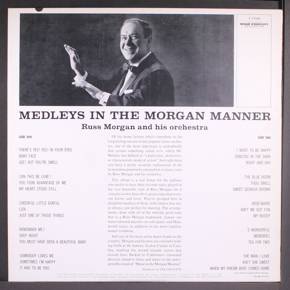 medleys in the morgan manner by RUSS MORGAN