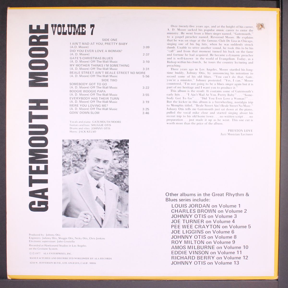 great rhythm & blues oldies, vol. 7 by GATEMOUTH MOORE