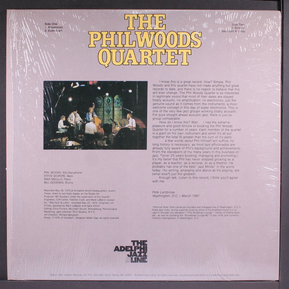 'more' live by PHIL WOODS