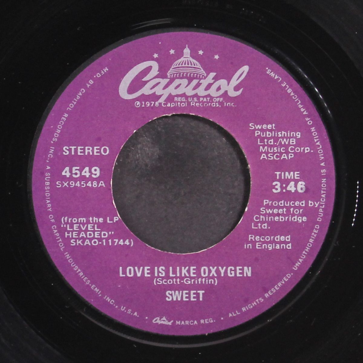 love is like oxygen / cover girl by SWEET
